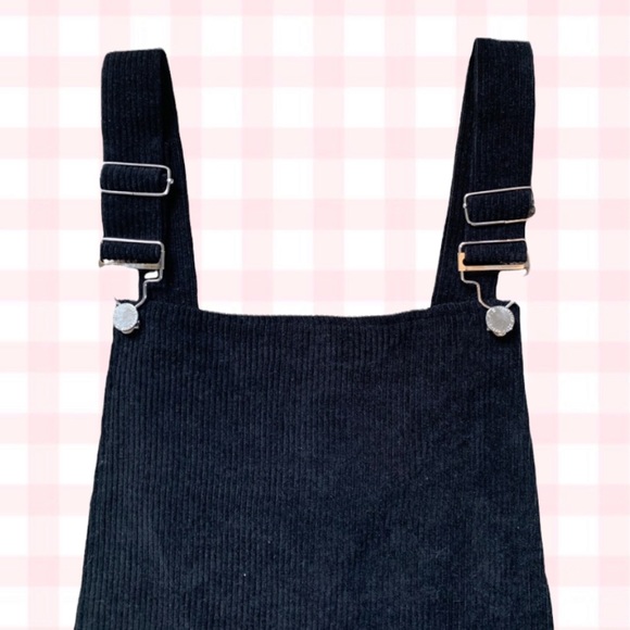 Zaful Black Corduroy Romper - Picture 5 of 5